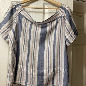 Cotton off-shoulder top - women's size XL